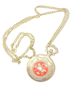 Bronze Fire Fighter Pocket Watch with Decorative Gift Box