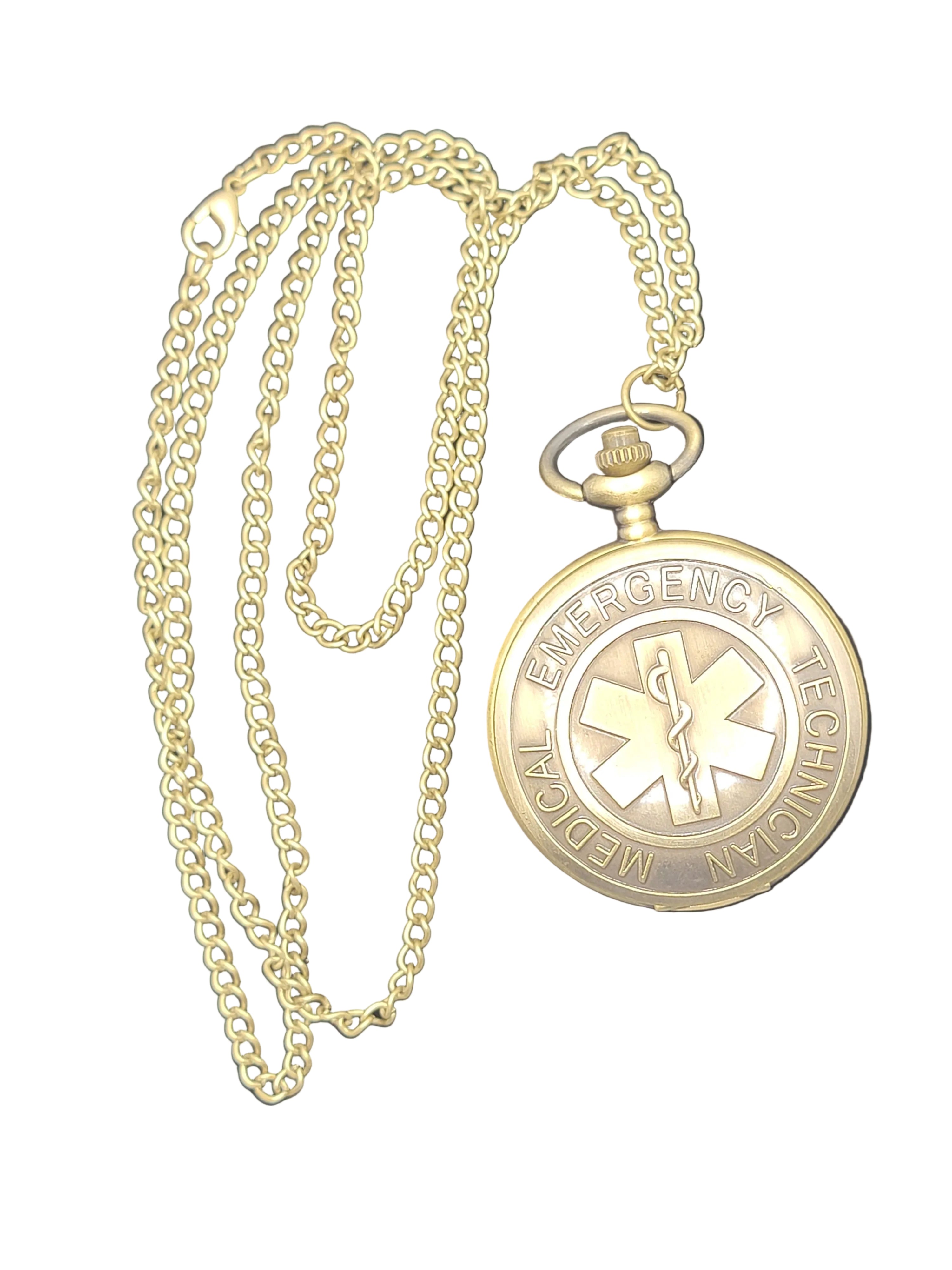 Full Hunter Bronze Emergency Medical Technician (EMT) Pocket Watch