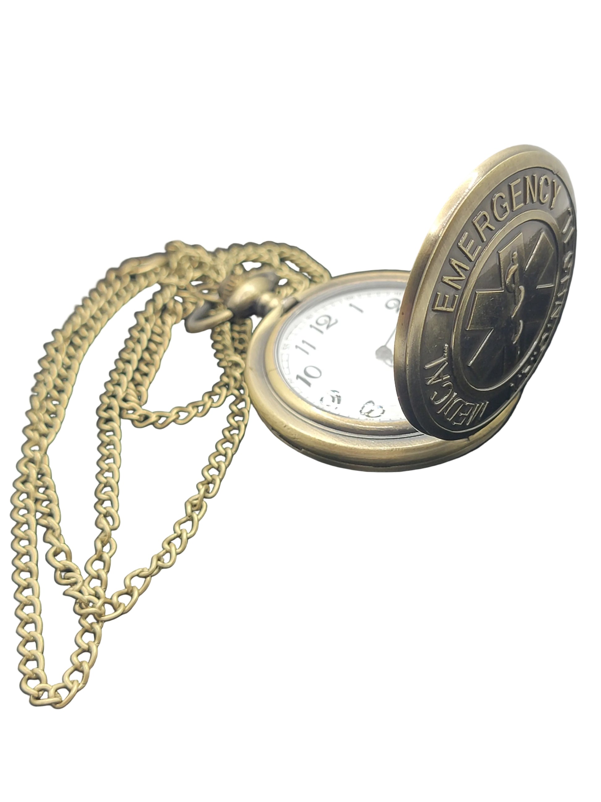 Full Hunter Bronze Emergency Medical Technician (EMT) Pocket Watch