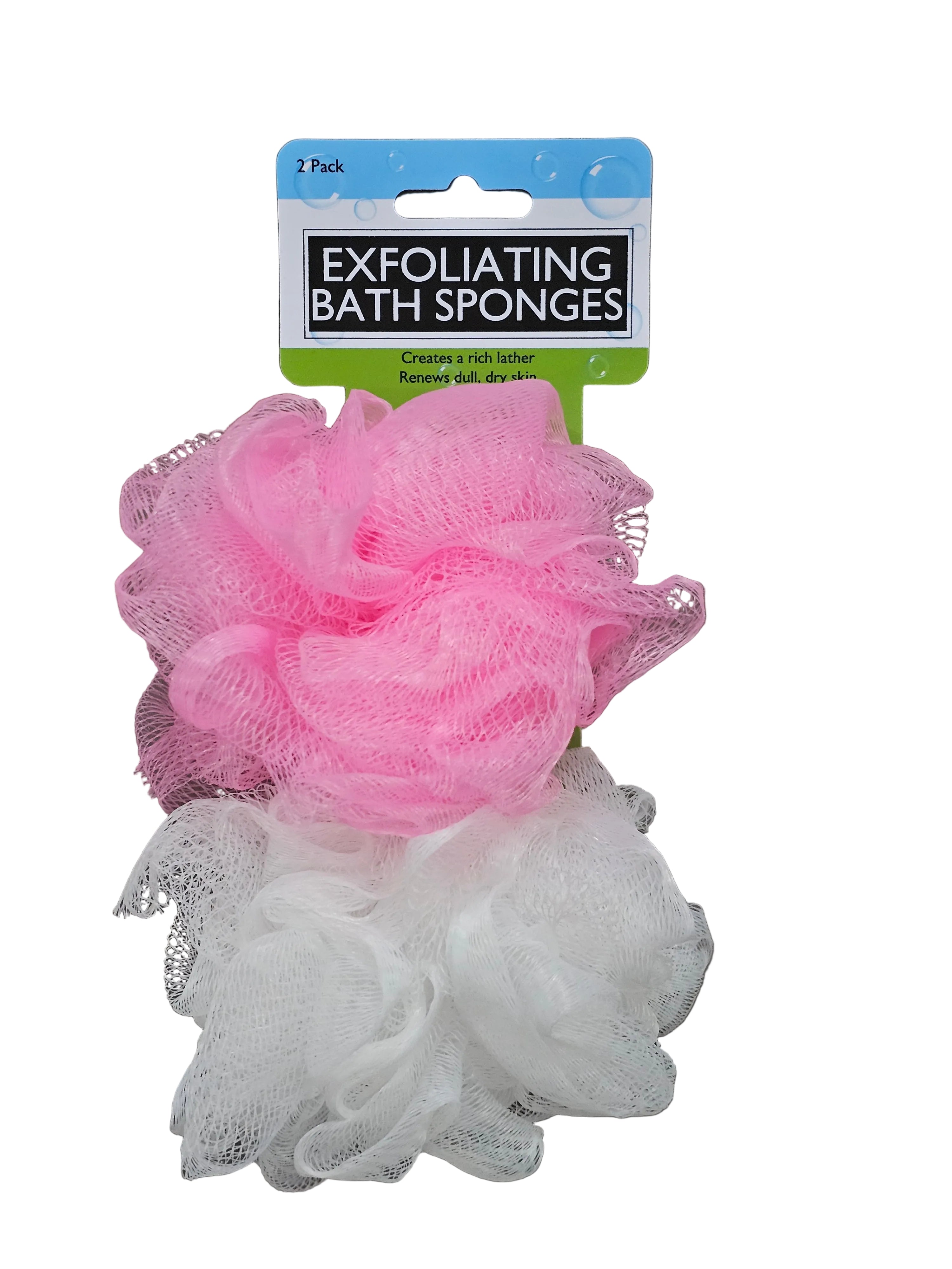 Revitalize Your Skin with Our 2-Piece Exfoliating Bath Sponge Set - Eco-Friendly & Gentle!