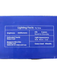 Vibrant RBG LED Strip Lights for Stunning Ambiance - 32' With Remote Control