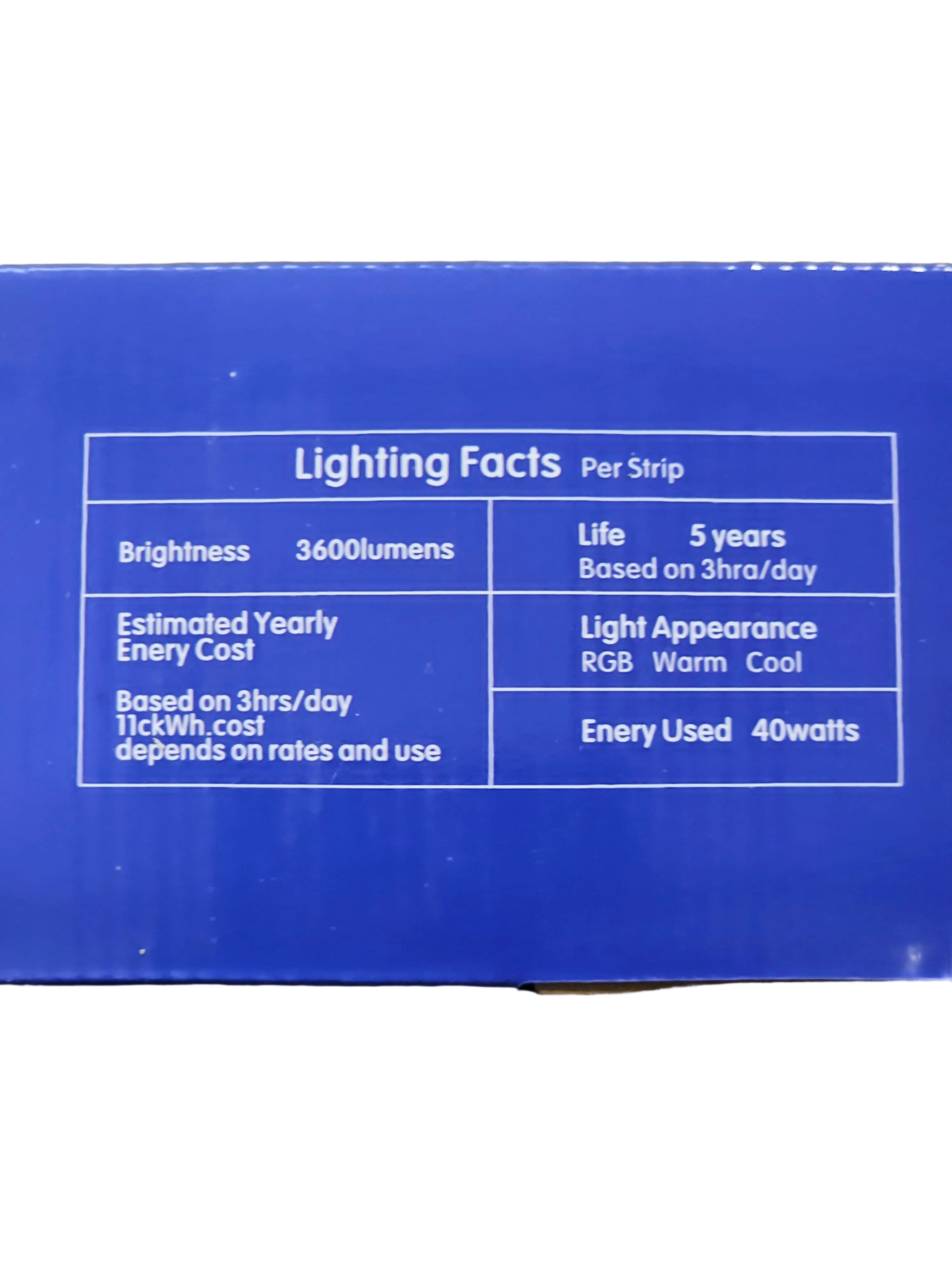 Vibrant RBG LED Strip Lights for Stunning Ambiance - 32' With Remote Control