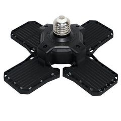 GT-Lite 200W equivalent 4-panel LED garage light bulb front view