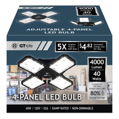 GT-Lite LED light bulb packaging and product details