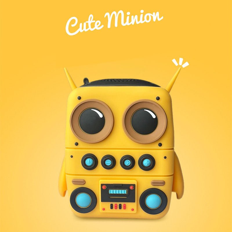 Cute Robot Bluetooth Speaker (Portable Wireless Mini Speaker, 5–8 Hour Battery)-1