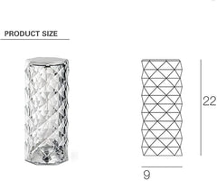 Rose Diamond- Clear Acrylic Crystal Table Lamp