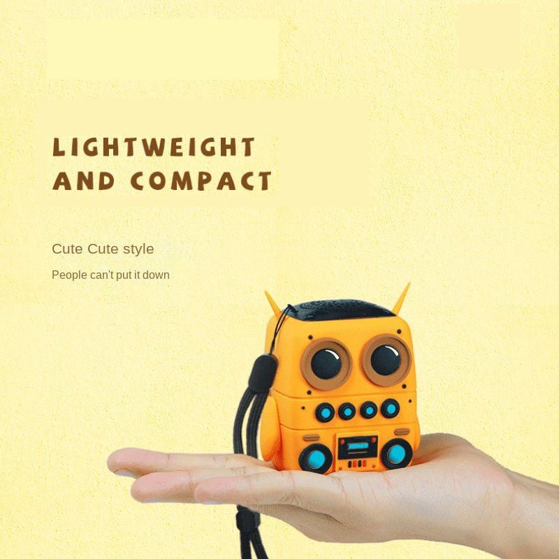 Cute Robot Bluetooth Speaker (Portable Wireless Mini Speaker, 5–8 Hour Battery)-4