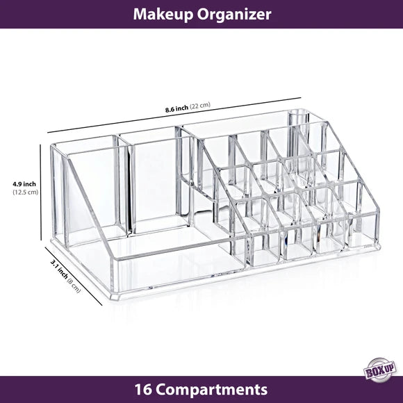 clear acrylic makeup organizer for vanity countertop cosmetics and skincare
