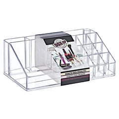 box up clear acrylic cosmetic organizer 16 compartment makeup storage 9 x 5