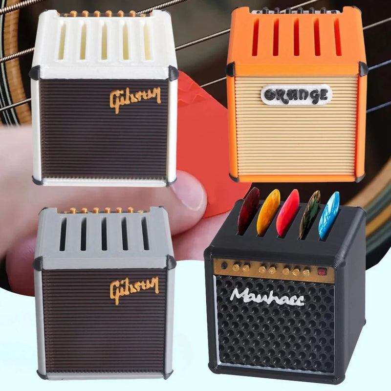 AmpGod Pick Vault – 3D Printed Guitar Pick Holder Shaped Like a Mini Amp for Rockers Who Never Miss a Riff-1
