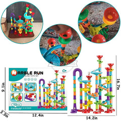 Marble Run Race Track 142 Piece Set - Great For Kids and Adults