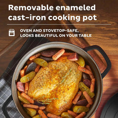 Instant Pot Precision 6-Quart Dutch Oven | 5-in-1 Enameled Cast Iron Multi-Cooker for Braising, Searing, Slow Cooking & Table-Ready Serving-2