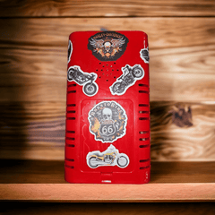 Harley Davidson Themed 36 Hole Bubble Machine with Fireworks Sounds & LED Lighting