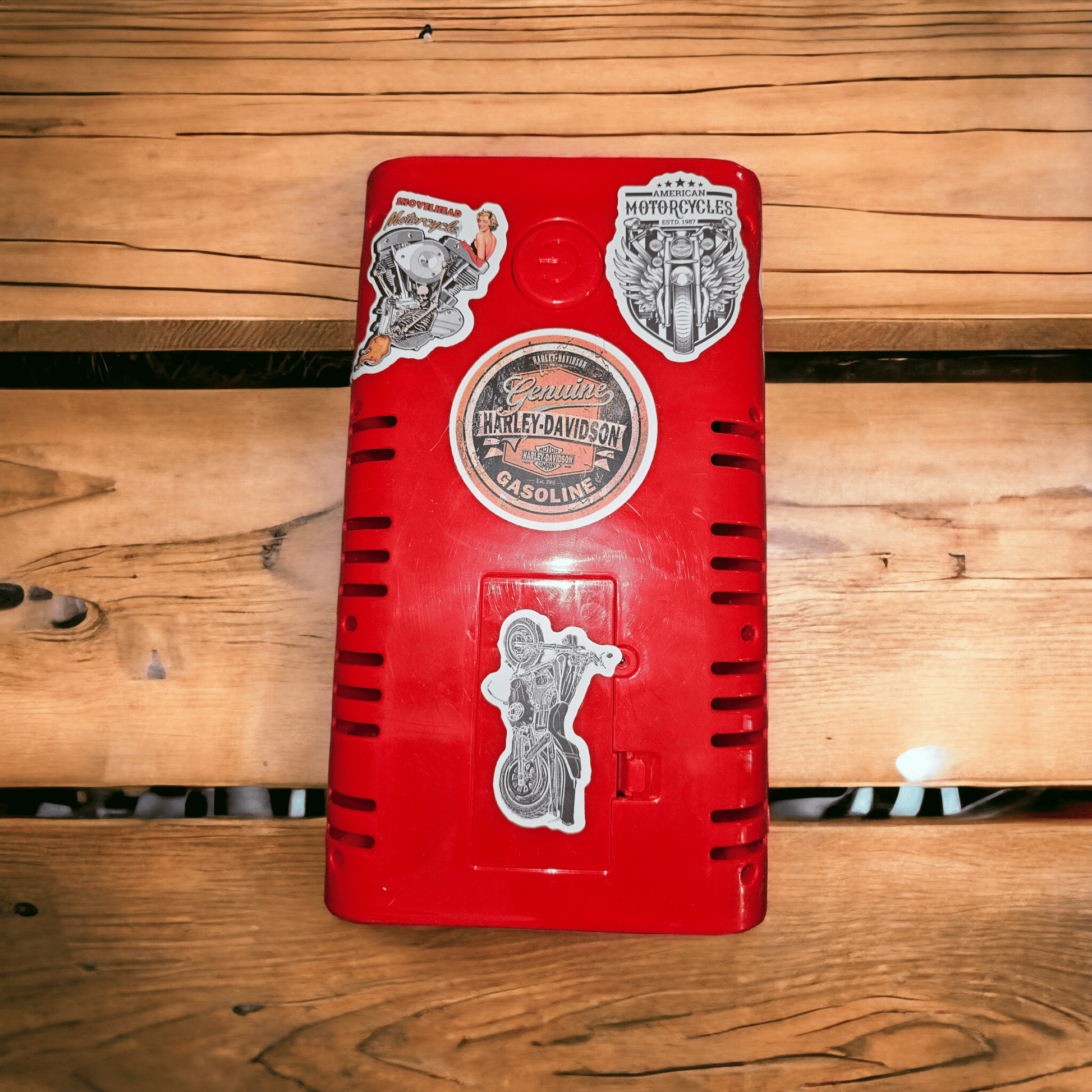 Harley Davidson Themed 36 Hole Bubble Machine with Fireworks Sounds & LED Lighting