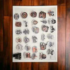 Harley Davidson Themed 36 Hole Bubble Machine with Fireworks Sounds & LED Lighting 36 Hole Bubble Machine w 50 Harley Stickers