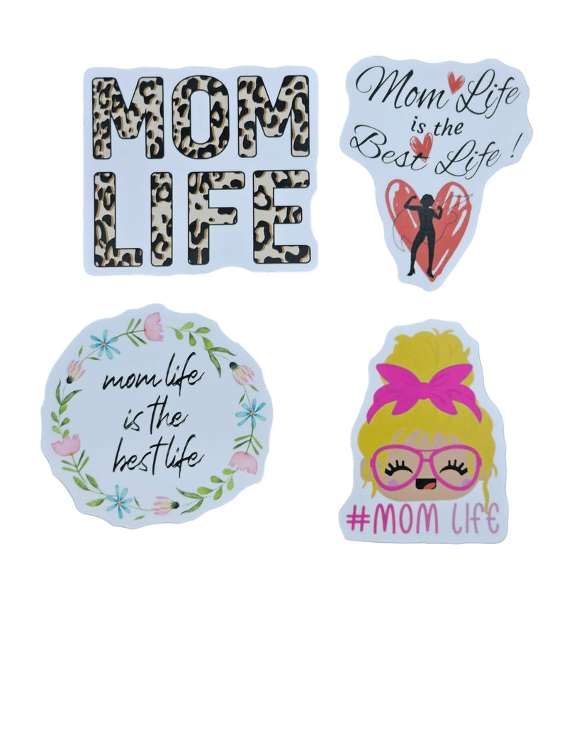 Mom Life 50-Pack Decorative Stickers - Personalization & Scrapbooking Essentials for Mothers