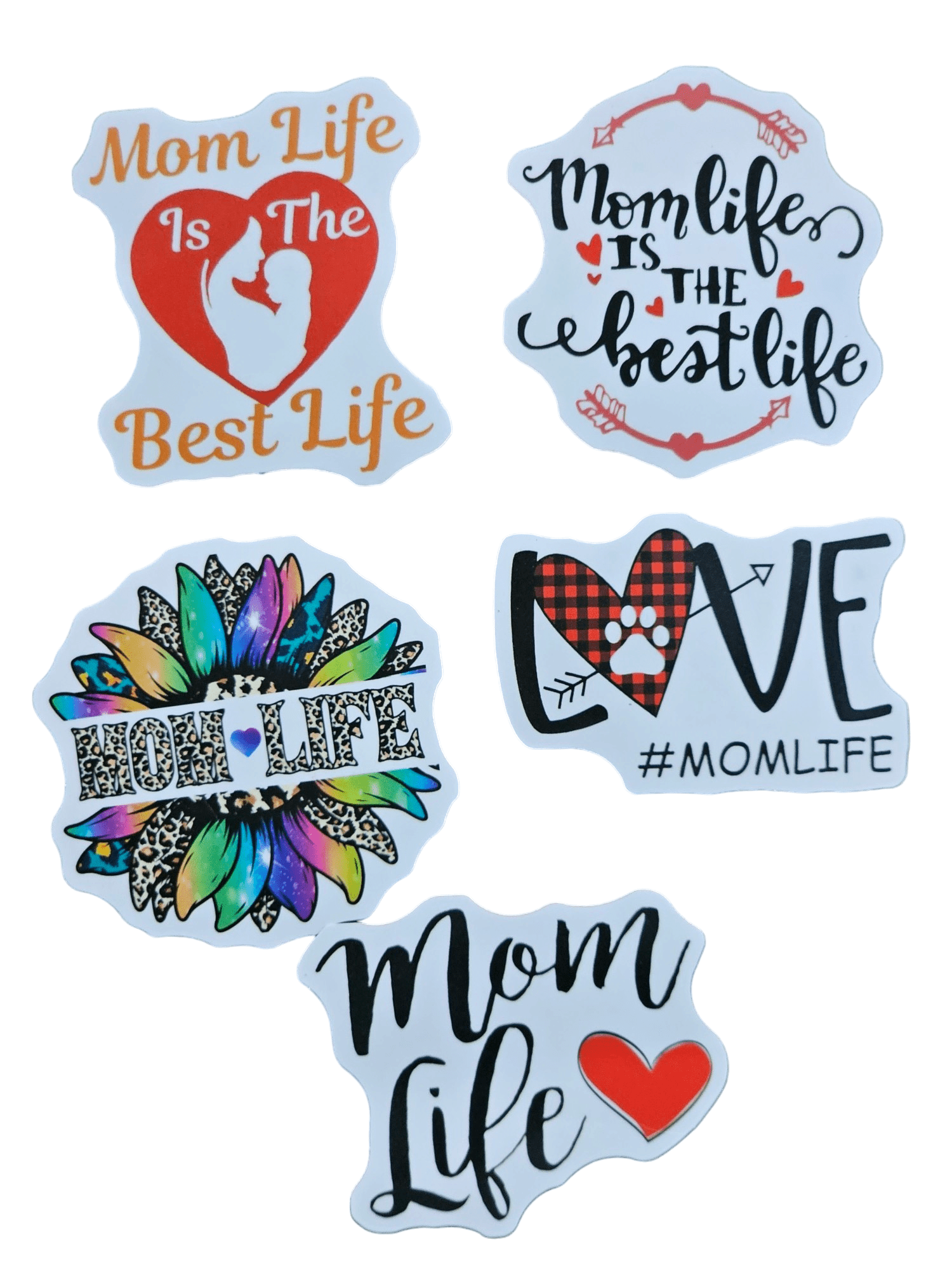 Mom Life 50-Pack Decorative Stickers - Personalization & Scrapbooking Essentials for Mothers
