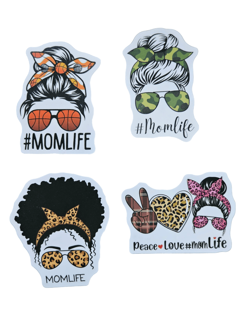 Mom Life 50-Pack Decorative Stickers - Personalization & Scrapbooking Essentials for Mothers