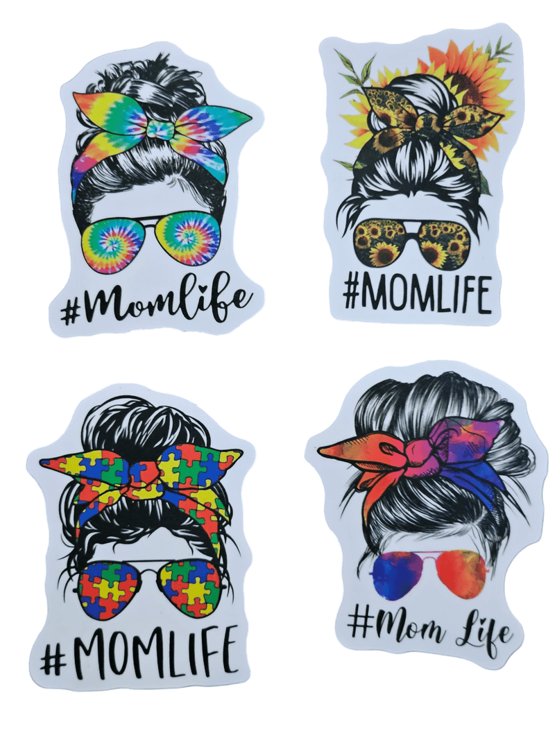 Mom Life 50-Pack Decorative Stickers - Personalization & Scrapbooking Essentials for Mothers