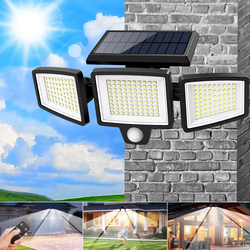 3 Pack Outdoor Solar Lights, Motion Sensor Security Lights for Porch, Garage, Yard Entrance, Patio-20