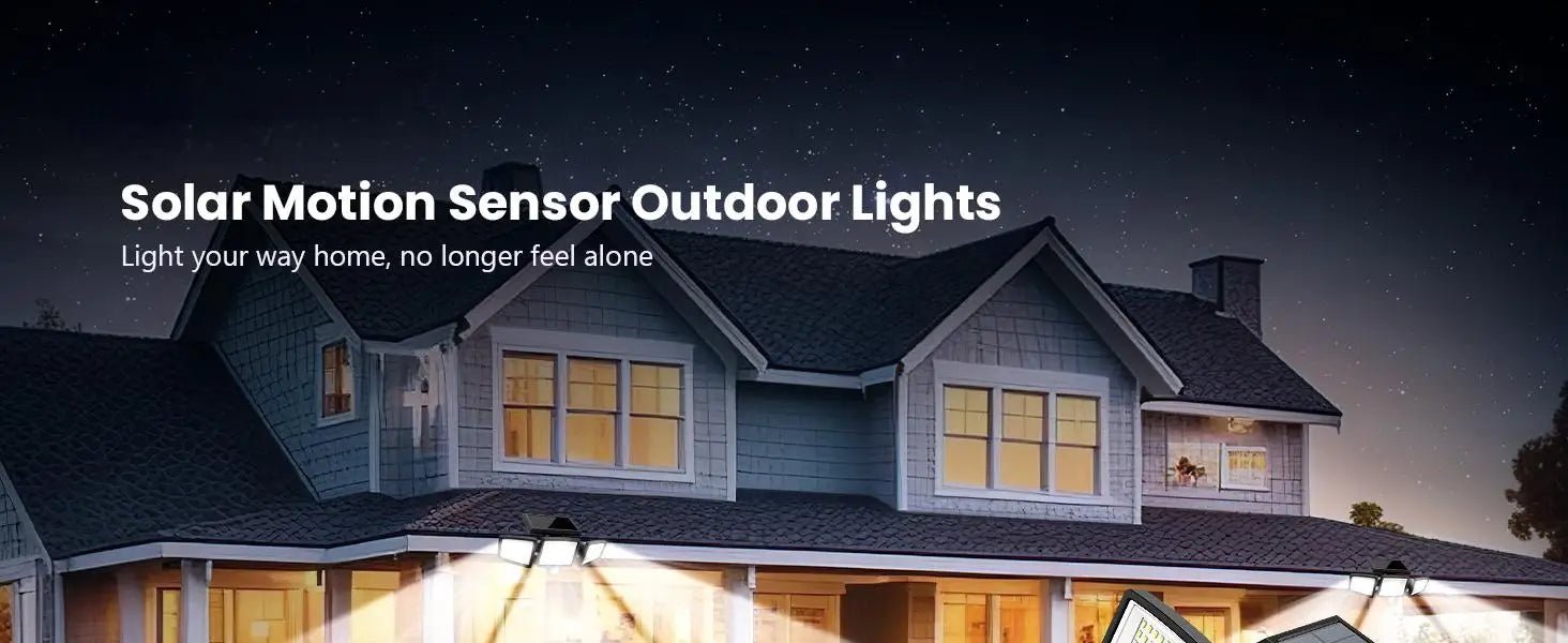 3 Pack Outdoor Solar Lights, Motion Sensor Security Lights for Porch, Garage, Yard Entrance, Patio-7