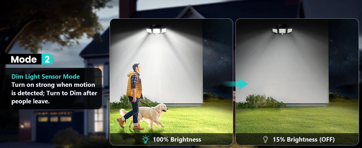 3 Pack Outdoor Solar Lights, Motion Sensor Security Lights for Porch, Garage, Yard Entrance, Patio-14