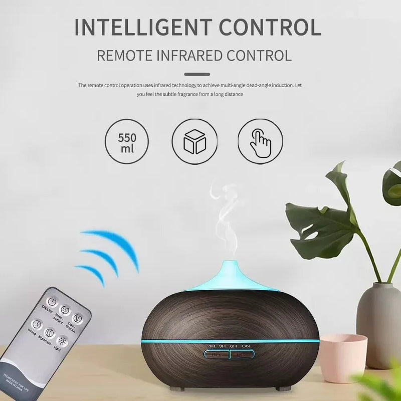 Ultrasonic Aromatherapy Diffuser with 6 Essential Oils-3