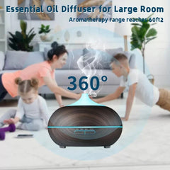 Ultrasonic Aromatherapy Diffuser with 6 Essential Oils-2