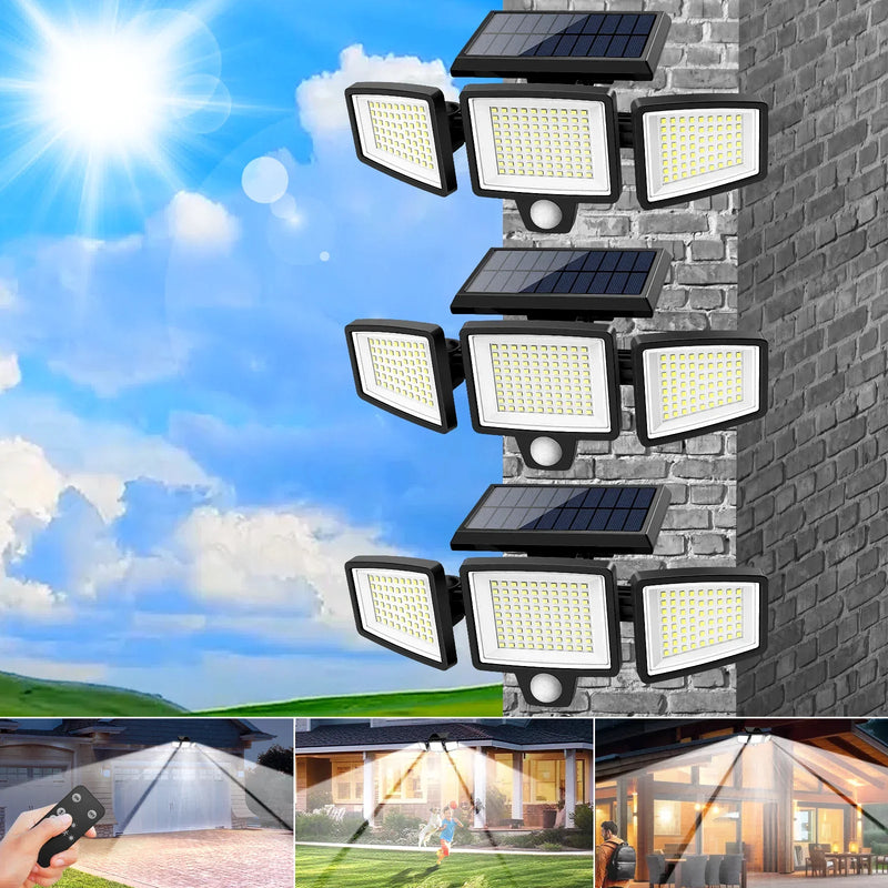3 Pack Outdoor Solar Lights, Motion Sensor Security Lights for Porch, Garage, Yard Entrance, Patio-19