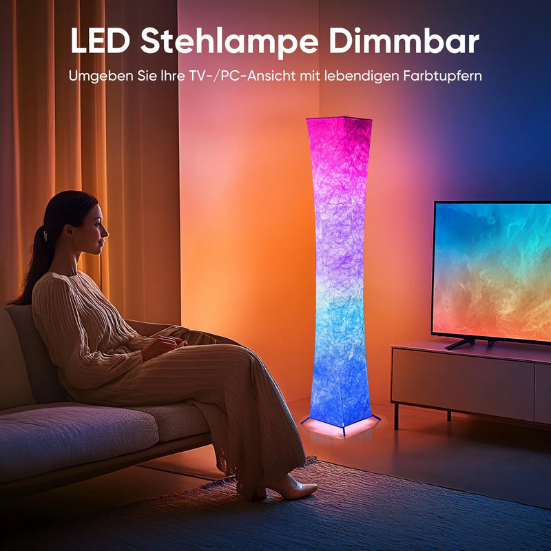 Simple Design Soft Light Floor Lamp,-4