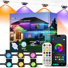 Outdoor Lights 300ft IP67 Eaves with App & Music Sync-9