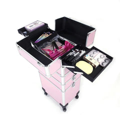 Makeup Trolley Case 4 In 1 With Wheels Lock-4
