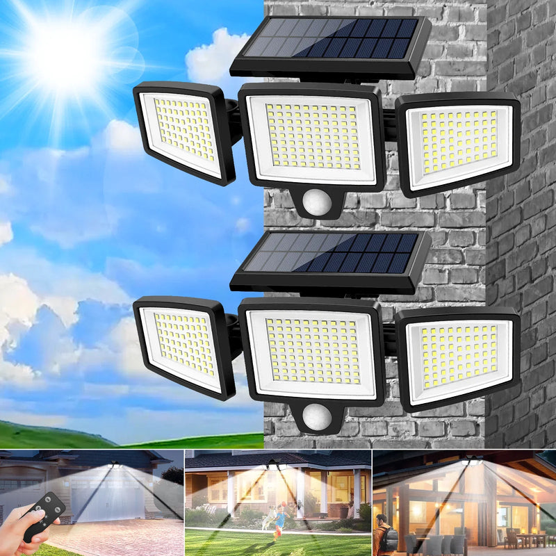 3 Pack Outdoor Solar Lights, Motion Sensor Security Lights for Porch, Garage, Yard Entrance, Patio-18