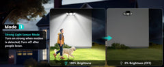 3 Pack Outdoor Solar Lights, Motion Sensor Security Lights for Porch, Garage, Yard Entrance, Patio-13