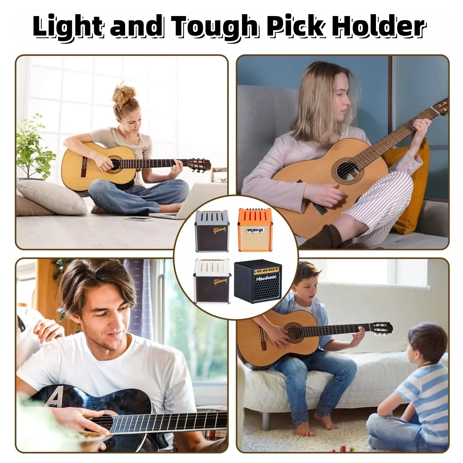 AmpGod Pick Vault – 3D Printed Guitar Pick Holder Shaped Like a Mini Amp for Rockers Who Never Miss a Riff-6