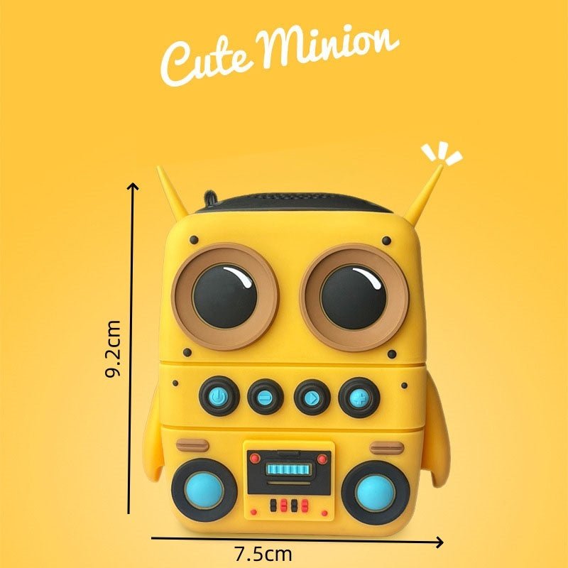 Cute Robot Bluetooth Speaker (Portable Wireless Mini Speaker, 5–8 Hour Battery)-7