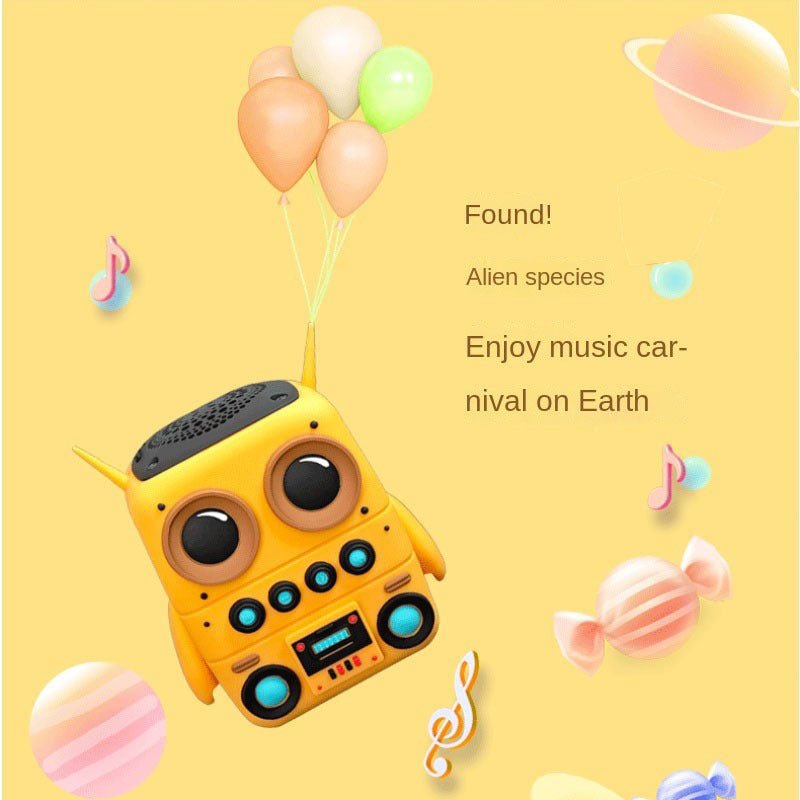 Cute Robot Bluetooth Speaker (Portable Wireless Mini Speaker, 5–8 Hour Battery)-6
