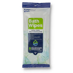 Coralite bath wipes 8 count 8x8 inch case of 24 packs for personal care travel and quick cleanups