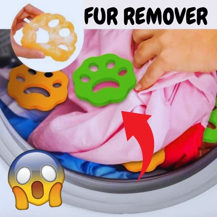 Fur Zapper pet hair remover 2-pack for washer and dryer to remove dog and cat hair from laundry
