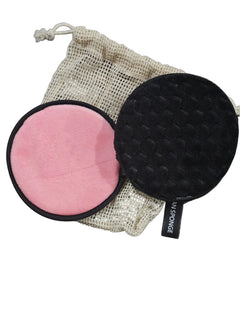 Powcloud reusable makeup remover pads 2-pack for removing makeup gently with water