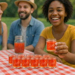 Redneck novelty shot glass party drinkware set for rustic events