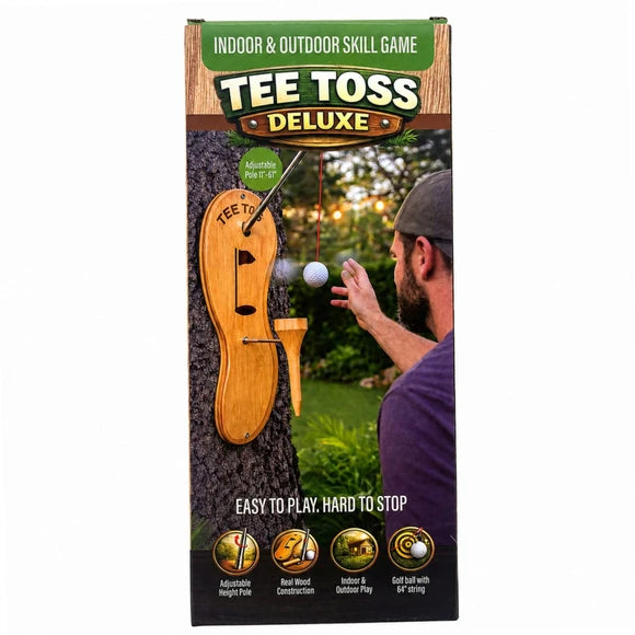 Tee Toss Deluxe Golf Ball Game wall-mounted indoor and outdoor skill game