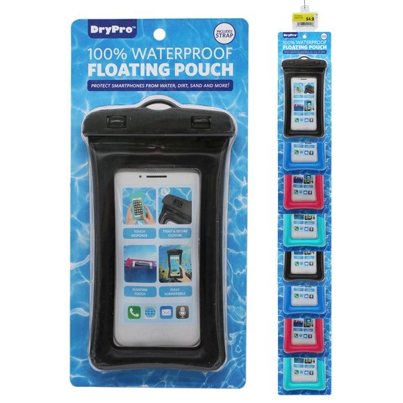 aquaguard mobile mate waterproof floating phone pouch ipx8 with lanyard