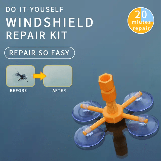windshield repair kit for bullseye chips and star breaks clear finish